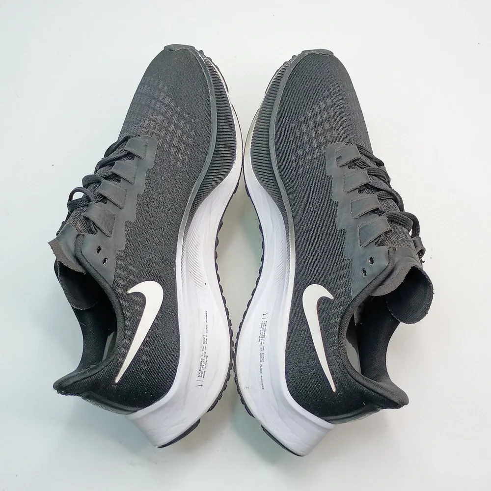 Nike Air Zoom Pegasus 37 Running Women Size 6.5 Black Mesh BQ9647-002
